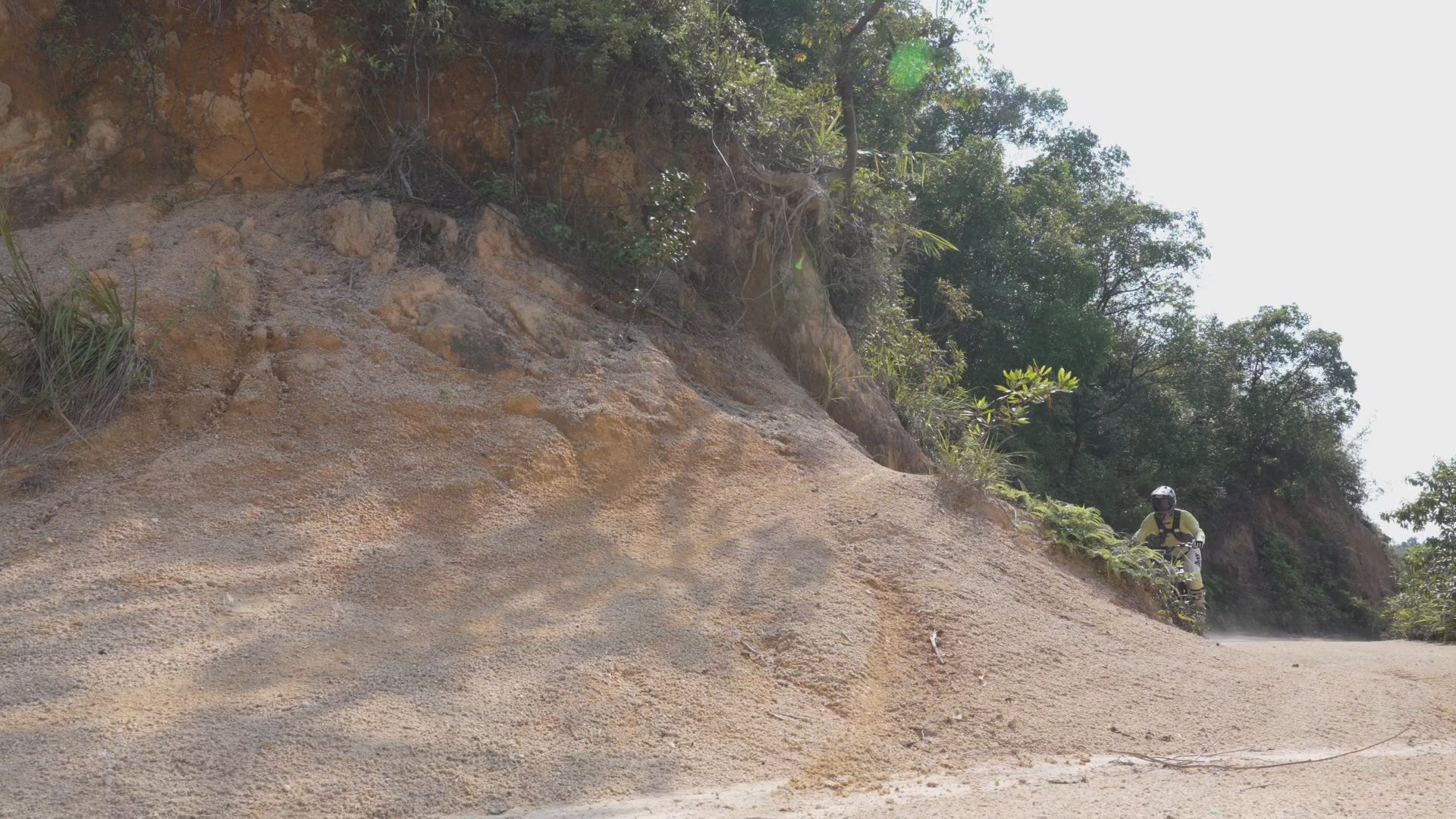 Panquire electric dirt bike riding footage
